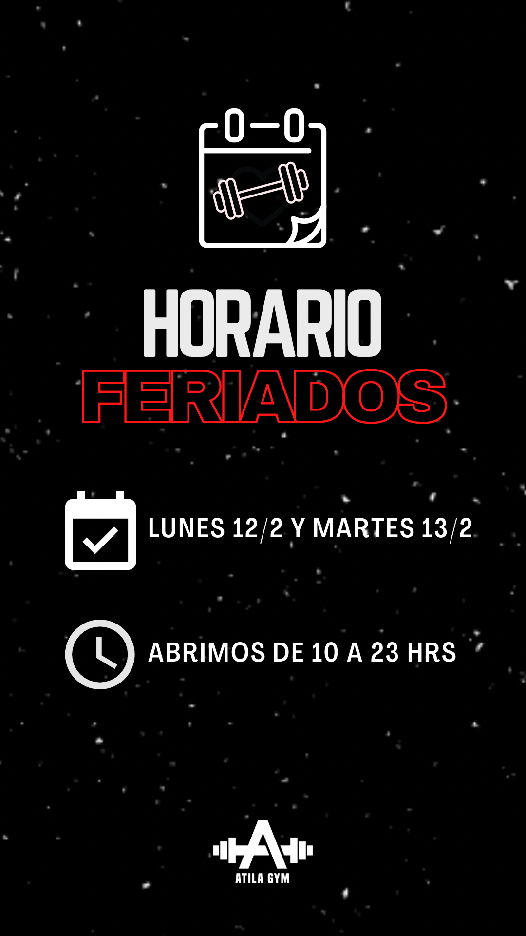 Horario feriados